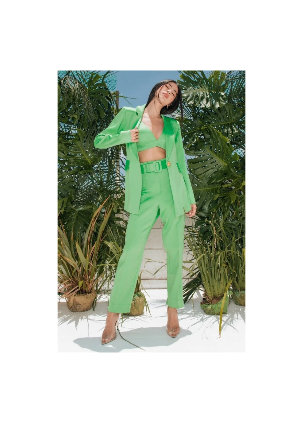 Conjunto Blazer top e calça Ariela